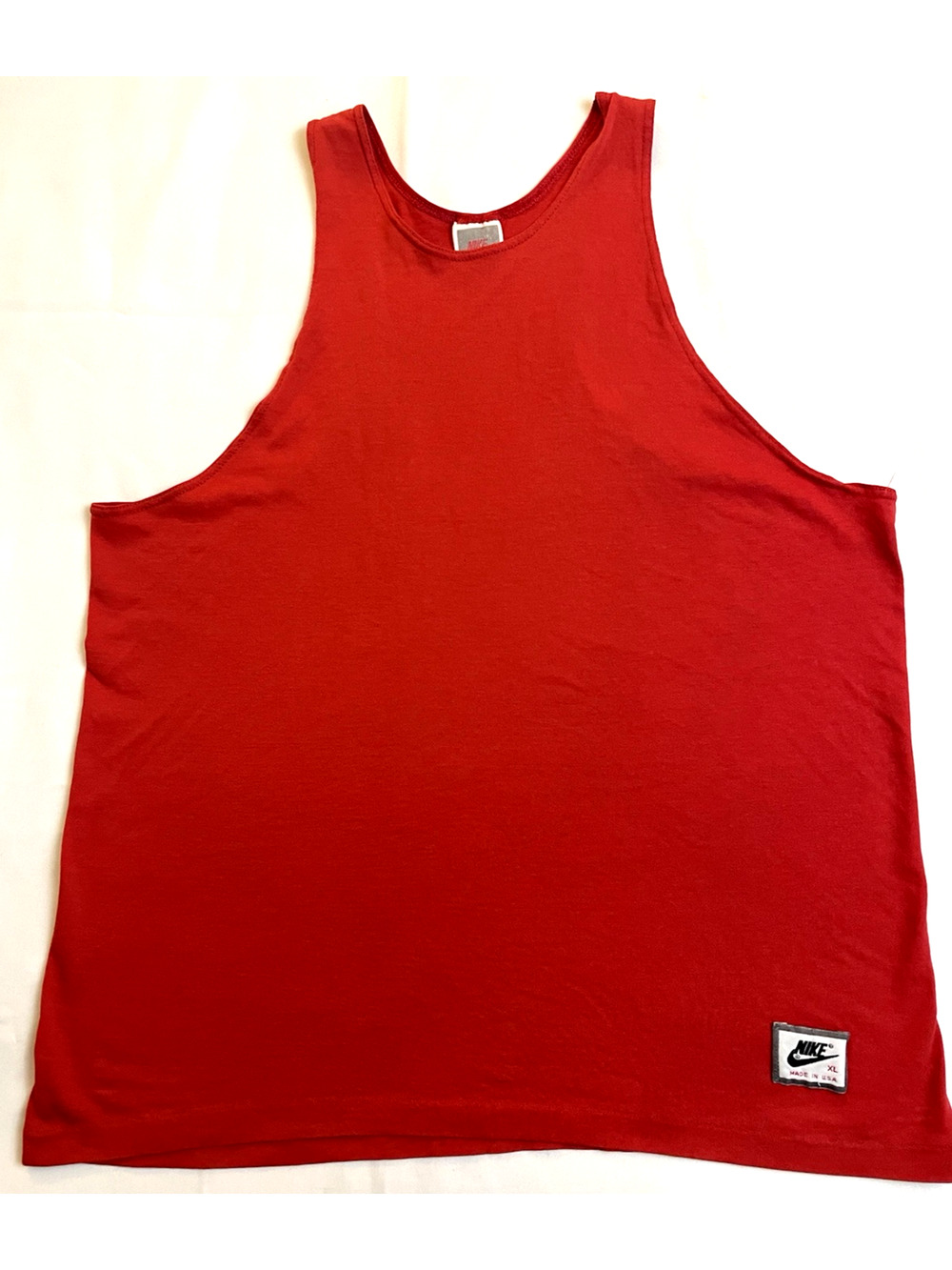 Vintage Men Nike Red Tag Tank Top Size XL 90s Made in USA